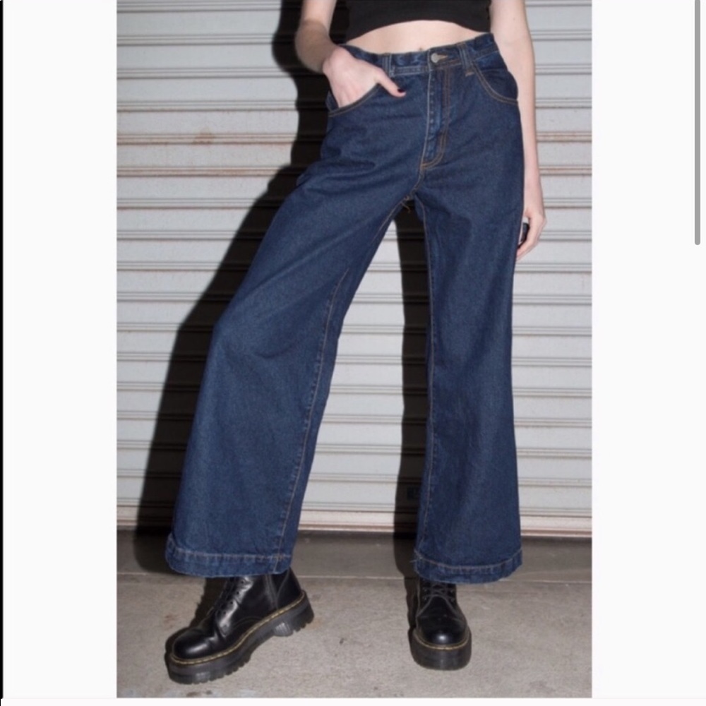 Brandy Melville Jackson Dark Wash Jeans - Picture 2 of 8